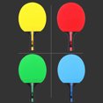 thumbnail image 3 of Ping Pong Paddle Table Tennis Racket with Carry Bag for Beginners Boys Girls, 3 of 8
