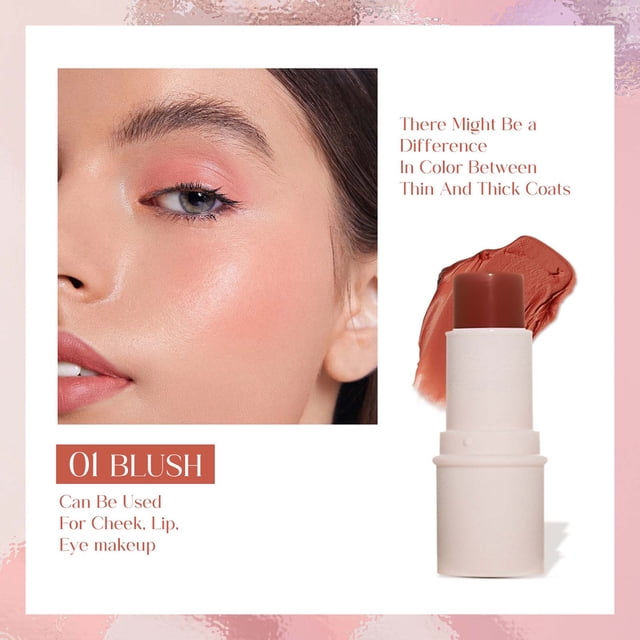 FSTDelivery Multi Functional Makeup Stick, Lazy Person, High Gloss, Face Repairing, Rouge, Matte, Powder Blusher Stick, Makeup Set Christmas Gift for Women Girlfriend Makeup Set