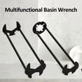 thumbnail image 3 of TFixol 2-Piece Multi-Functional Basin Wrench Set for Faucet, Sink, and Pipe Maintenance - 7 Standard Clips, Black (A+B Models), 3 of 6