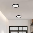 thumbnail image 3 of Westinghouse 12-inch Black 22 Watt LED Flush Mount Ceiling Fixture with Color Temperature Selection, 3 of 4