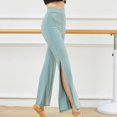 thumbnail image 3 of AherBiu Flare Yoga Pants Pantalon pour Femmes à Fente, Jambe Évasée, Extensible, Confortable, Entraînement, Danse, 3 of 6