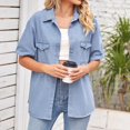 thumbnail image 2 of Birdeem Veste en Denim pour Femmes, Mode, Col à Revers Coloré, Manches Amincissantes, 2 of 12