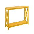 thumbnail image 3 of Convenience Concepts Oxford Console Table in Yellow Wood Finish, 3 of 5