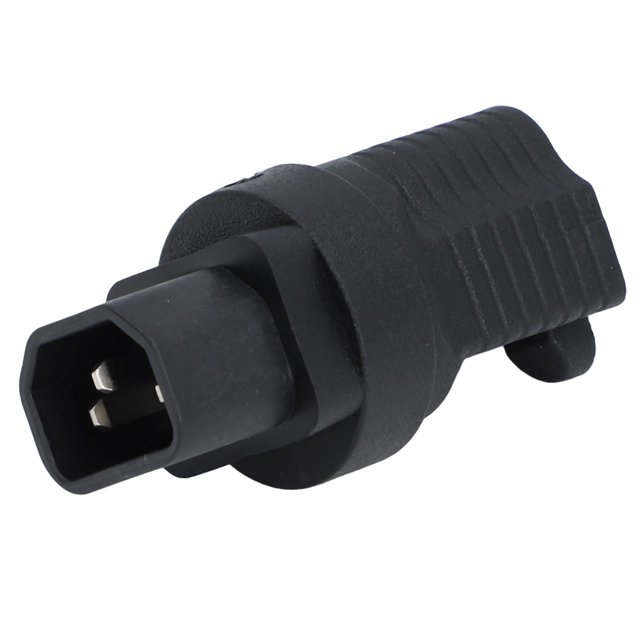 IEC320 C14 To NEMA 5 15R Power Adapter, 125V Professional 2pcs Reinforcing Design C14 To 5 15R Adapter Copper Core for Table Lamp for UPS Power Supply