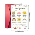 thumbnail image 2 of Greeting Card Teacher Appreciation Card Bulk for Teacher's Day - Thank You Note for Dedication and, 2 of 5