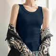 thumbnail image 4 of Besolor Summer Ribbed Tank Tops for Women Sleeveless Stretch Basic Tee Shirts Athletic Workout Yoga Tank Cami Tops, 4 of 7