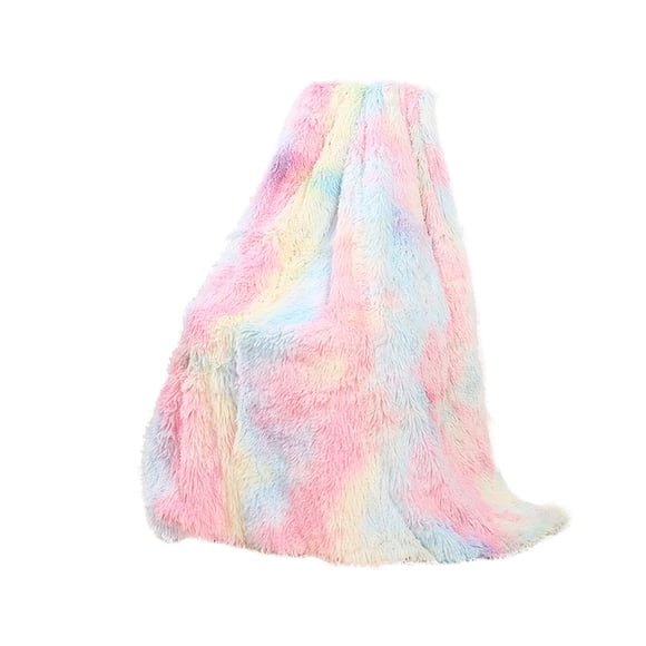 TopLLC Plain Color Double-sided Velvet Window Blanket Bedside Bed Tail Blanket Double-layer Velvet Conditioning Blanket White Blanket Sofa Blanket Cover Blanket on Clearance