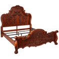 thumbnail image 2 of ACME Dresden Eastern King Bed - - Cherry Oak, 2 of 5
