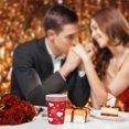 thumbnail image 2 of Valentine’s Day Tableware Set, 20-Piece Paper Plates Cups Napkins Tablecloth, Disposable Heart Pattern Party Supplies for Romantic Dinner and Holiday Gatherings, 2 of 6