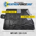 thumbnail image 3 of Bell + Howell Weather Force 360 Black Reversible Anti-Theft Automotive Windshield Shade 10ft x 6ft All-Weather Guard, 3 of 8