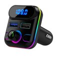 thumbnail image 4 of TIMIFIS Voiture Bluetooth 5.0 Sans Fil Mains Libres Voiture Émetteur Récepteur FM Radio Adaptateur MP3 Lecteur 2 Chargeur USB Kit Cadeau, 4 of 7