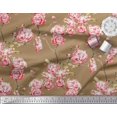thumbnail image 3 of Soimoi Poly Georgette Fabric Flower & Leaves Watercolor Print Sewing Fabric Yard 52 Inch Wide, 3 of 3
