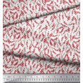 thumbnail image 3 of Soimoi Tissu Cambric en Coton Baies Rouges Fruits Imprimé Tissu d'Artisanat au Yard 56 Pouces de Large, 3 of 5