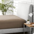 thumbnail image 5 of Bare Home 100% Cotton Flannel Fitted Sheet - Deep Pocket - Queen, Taupe, 5 of 5