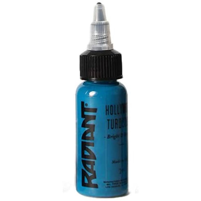 Radiant Colors Tattoo Ink - HOLLYWOOD TURQUOISE 1oz