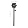 thumbnail image 2 of Colorful Sun Flower Ice Cream Dessert Stirring Borosilicate Transparent Glass Long Handle Cute, 2 of 2