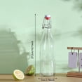 thumbnail image 2 of Snap Top Glass Bottle Caps Swing Stopper Reusable Silicone Lids for Beverage Storage Easy Clean Outdoor Picnic Kitchen Camping, 2 of 6