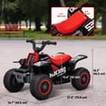 thumbnail image 3 of Qaba VTT Quad 6 V pour Enfants, Voiture Électrique à 4 Roues avec Phares, Noir, 3 of 10