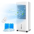 thumbnail image 1 of Giantex 3-in-1 Evaporative Air Cooler, Oscillating Swamp Cooler w/3 Modes, 3 Speeds, 15H Timer, Portable Air Cooler for Room Home Office, 1 of 10
