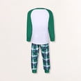 thumbnail image 4 of Family 2 Pieces Pajamas Set Crew Neck Dinosaur Printed Daily Suit (Green S Dad), 4 of 9