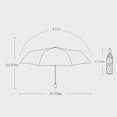 thumbnail image 3 of LSLJS Double Layer Titanium Plastic Travel Umbrella with Uv-Resistant Black Plastic Coating & Cool-Ing Titanium Plastic Coating 8-Rib Aluminum Alloy Umbrella Stand, 3 of 9