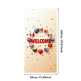thumbnail image 1 of Welcome Banner with International Flags Circular Design Background Event Decoration Party Supplies Global Conference Backdrop Indoor Outdoor Display, 1 of 4