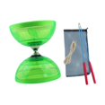 thumbnail image 1 of Lipstore Ensemble de Diabolo Chinois Amusant Portable Robuste 3 Roulements pour Enfants Débutants Extérieur Vert, 1 of 8