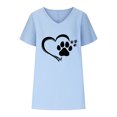 thumbnail image 4 of LSLJS Blouses pour Femmes Col en V Imprimé T - Mode Confortable, Cadeaux pour Femmes, 4 of 5
