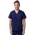 thumbnail image 1 of Sivvan Unisex V-Neck 3 Pocket Scrub Top (Available in 15 Colors), 1 of 7