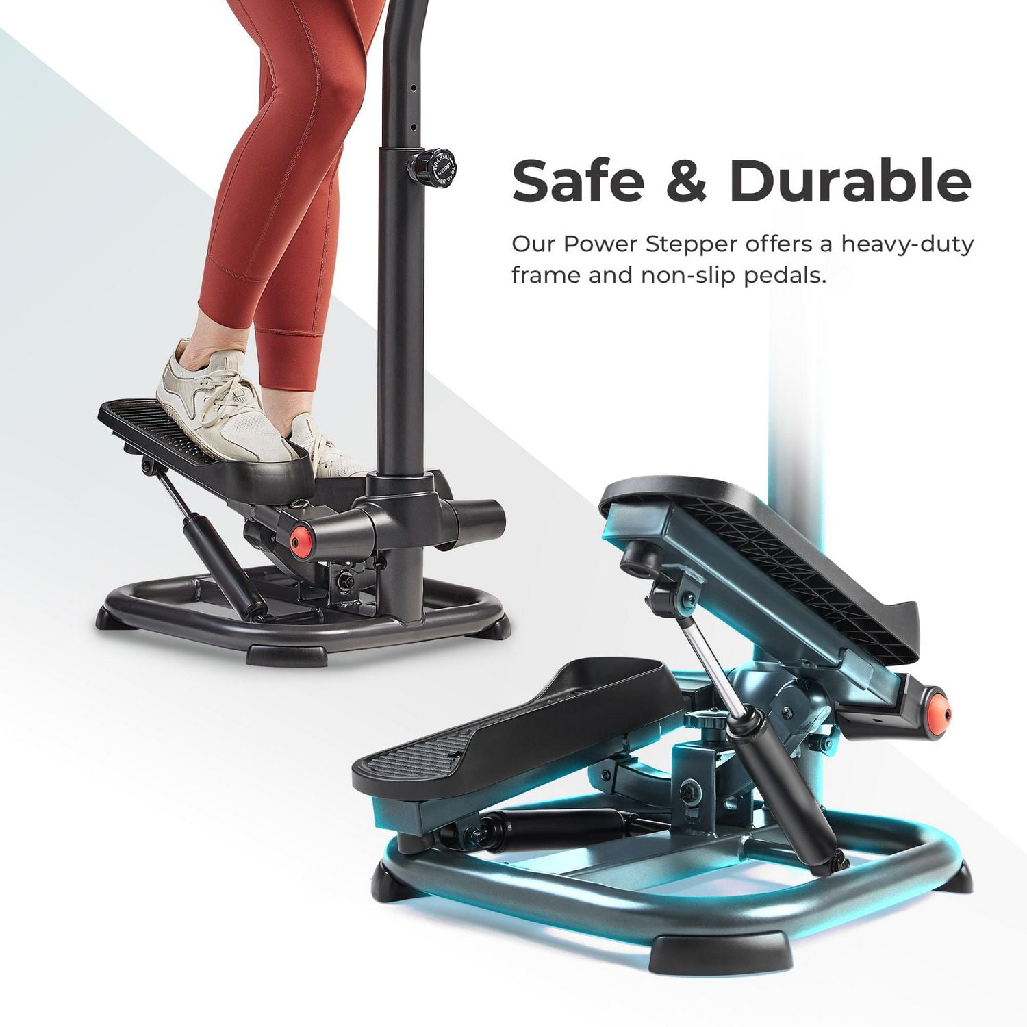 Sunny Health & Fitness Mini Escaladeur Stepper avec Barres - SF-S021055