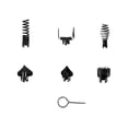 thumbnail image 3 of Baohd Nettoyeur de Drain, Tête de Coupe Combinée pour Tasses de Drain, Cuisine, Noir 7 Pcs, 3 of 5
