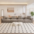 thumbnail image 1 of The Magic Home Canapé de Coin Convertible Modulable 4 Places en Velours Côtelé Brun,, 1 of 10