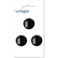 thumbnail image 1 of LA VOGUE Shank Button - Black, 20 mm (0.79 in) (Fashion Decorative), 1 of 3