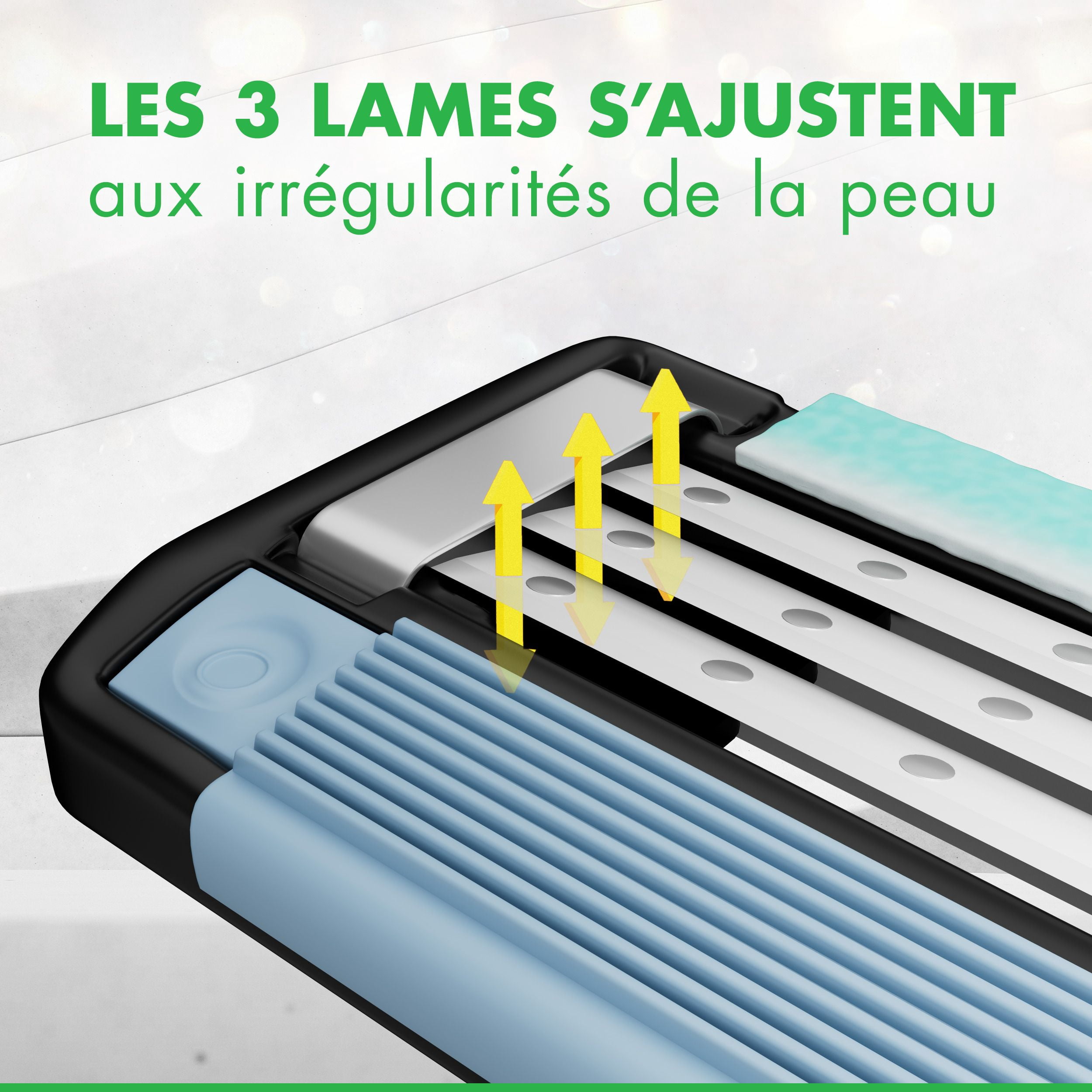 Rasoirs jetables pour hommes Gillette Mach3 Peau sensible