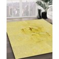 thumbnail image 3 of Ahgly Company Tapis d'Intérieur Rectangulaire de Style Transitionnel, Lavable à la Machine, Brun Doré Jaune, 7 Pieds x 9 Pieds, 3 of 7