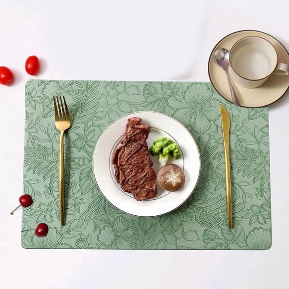 tumgatte Napperons, Coussinets Chauds, Coussinets pour Plats de Steak, Cuirs Antidérapants Lavables, Durables et Faciles à Nettoyer, Extérieur et Intérieur, Offres Wal&mart