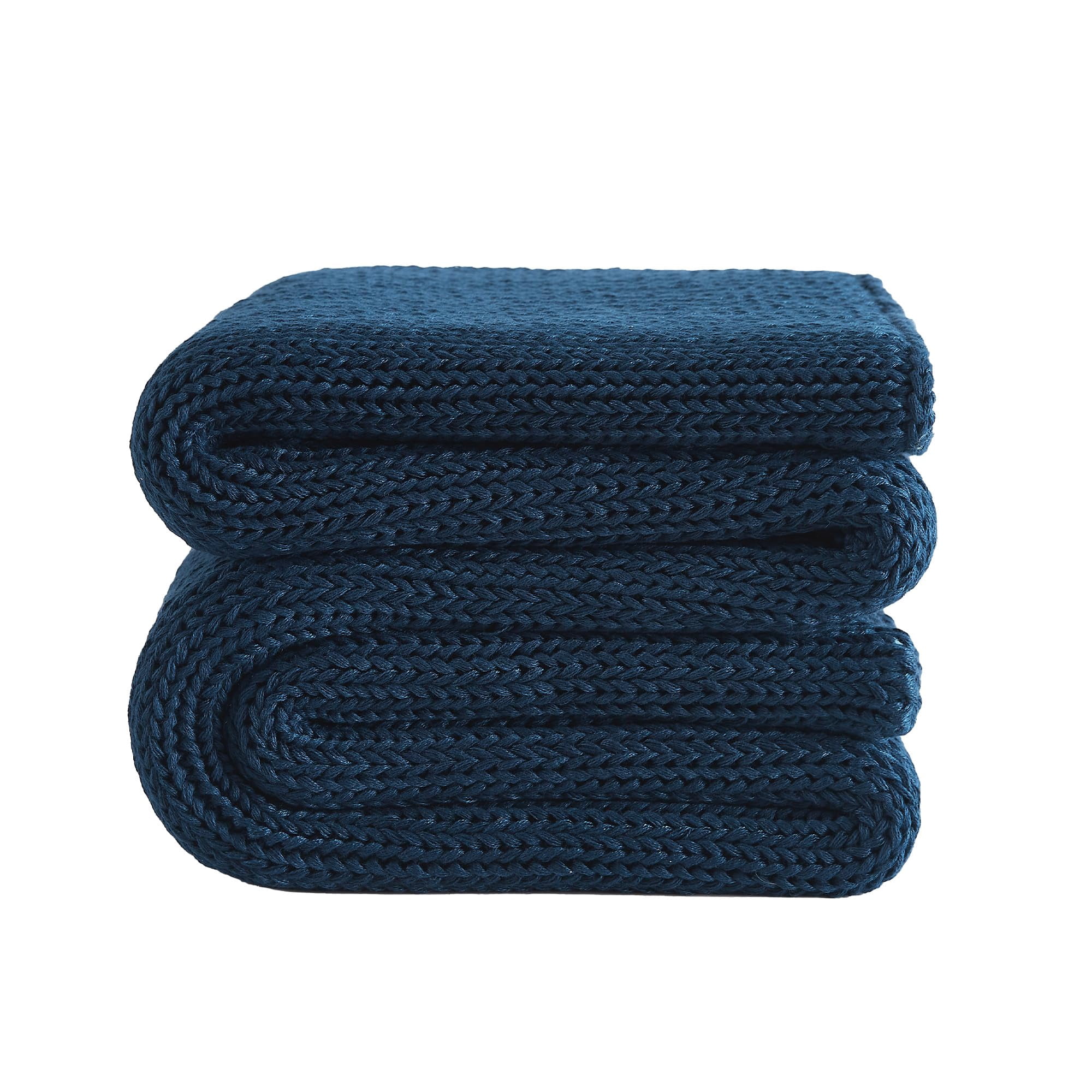 L\'AGRATY Knitted Weighted Blanket - 50\x60\" 10lbs Cooling Chunky Knit Heavy Blanket for Adults Braided Crochet Throw Thick Cable Yarn Knit Decorative Blanket No Beads Evenly Weighted Machi