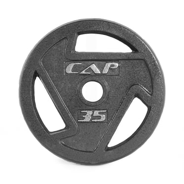 CAP Barbell 2-Inch Olympic Cast Iron Grip Weight Plate, Single, 35 lb