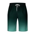 thumbnail image 4 of DPTALR Men Casual Gradation Print Shorts With Pockets Elastic Waist Beach Pants, 4 of 4