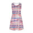thumbnail image 4 of Ovzne Robes d'Été pour Femmes Robe d'Été Femmes Décontractée Ample Robe d'Été Imprimée Sans Manches Col en V Ensemble Haut/chemise Robe de Printemps Imprimée Liquidation, 4 of 7