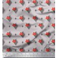 thumbnail image 1 of Soimoi polyester Crepe Fabric Diamond Shape & Floral Artistic Print Fabric by Yard 42 Inch Wide, 1 of 1