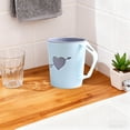 thumbnail image 3 of Small Plastic Cups, Brushing Cup Rinsing Cup Couple Toothbrush Holder with Handle Plastic Stacked Jar, 3 of 7