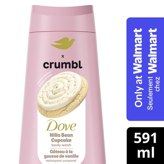 Dove Crumbl Nilla Bean Cupcake, nettoyant pour le corps nourrissant, 591 mL | Édition limitée