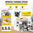 thumbnail image 4 of VEVOR Mini Metal Lathe 8"x14" Metalworking Machine Variable Speed 2250 RPM 600W, 4 of 9