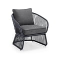 thumbnail image 4 of HOMETRENDS Corday Steel 3-Piece Outdoor Chat Set with Cushions, Black, 4 of 9
