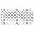 thumbnail image 3 of AC Compressor Clutch Snap Ring, AC Compressor Clutch Repair Kit Black 50 PCS Impact Resistant 1.3mm Thickness Iron  for 10S AC Compressor, 3 of 7