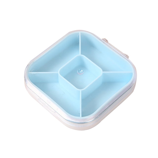 Travel Vitamin Organizer 5 Compartments Portable Vitamin Organizer Small And Unique Shape Easy To Carry Large Space Capacity Suitable For Outdoor Travel