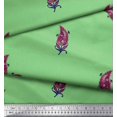 thumbnail image 2 of Soimoi Poly Georgette Fabric Artistic Leaves Print Fabric by The Yard 52 Inch Wide, 2 of 5