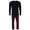 Black, variant on Hanes  X Temp Micro Fleece Thermal Set (Men's)