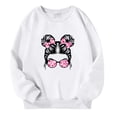 thumbnail image 3 of YOUSNH Chandails pour Enfants Filles Automne et Hiver Imprimé Lettre Col Rond Manches Longues Chandail Filles Chandails à Capuchon Blanc 7-8 Ans, 3 of 6